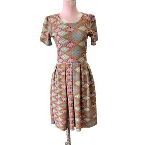 LulaRoe Amelia Dress New  Geometric pattern